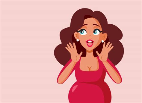 Funny Pregnancy Cartoons Illustrations Royalty Free Vector Graphics