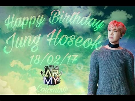 In this blog you will find all the information with this project we hope to gather some help from our fandom for those in need of it :purple_heart: Happy Birthday J-Hope (제이홉 - 방탄소년단) BTS Colombia 2017 ...