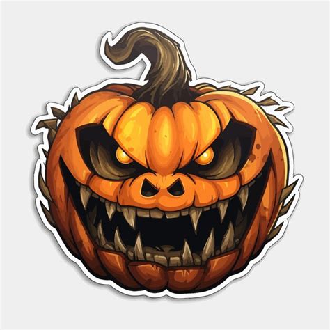 Premium Vector Scary Pumpkin