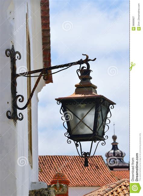 Streetlight In Portugal Stock Image Image Of Light Retro 96889827