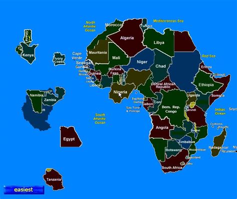 Map Interactive Africa Map Quiz