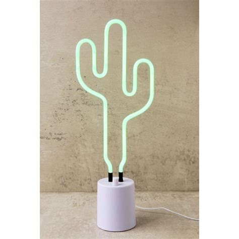 Sunnylife Cactus Green Large Neon Light 60 Liked On Polyvore