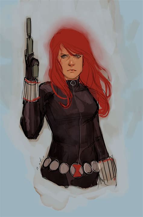 How To Draw Black Widow Marvel
