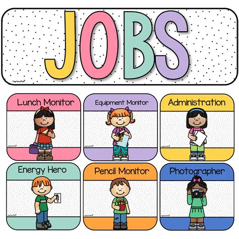 34 Clip Art Classroom Jobs Ideas Classroom Jobs Art Classroom Clip