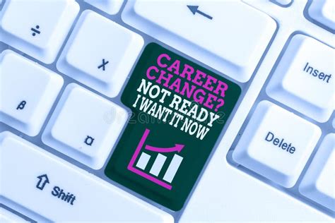 Text Sign Showing Career Change Question Not Ready I Want It Now