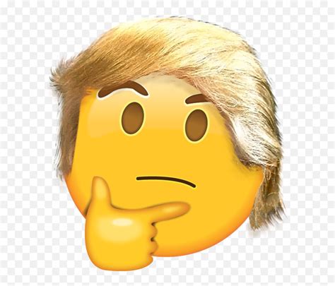 Trump Thonk Transparent Thinking Face Emoji Pngthink Emoji Png