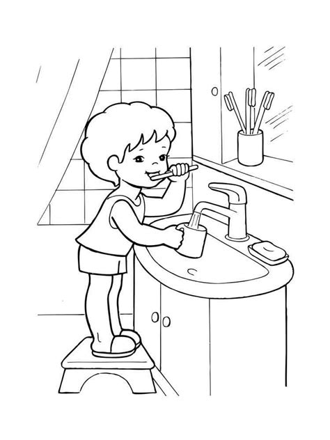Hygiene Coloring Pages Coloring Pages