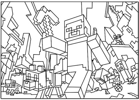Lego Minecraft Coloring Pages At GetColorings Free Printable