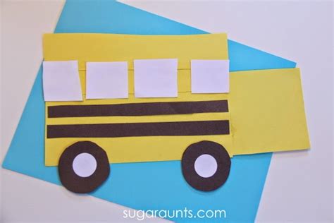 Easy Shapes School Bus Craft The Ot Toolbox