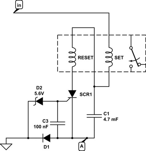 Dc Latching Relay That Follows 12vdc Trigger And Uses No Power