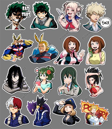 Eri Sticker Sticker By Zoeygold13 Anime Printables My Hero Academia