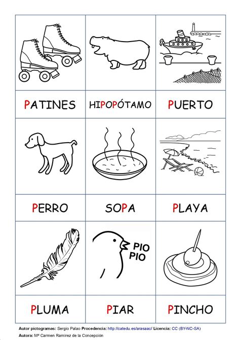 Collection Of Palabras Con La Letra P Palabras Con P Animales Colores