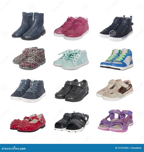 Set Of Different Shoes For Children Stock Image Image Of Shoes Clean