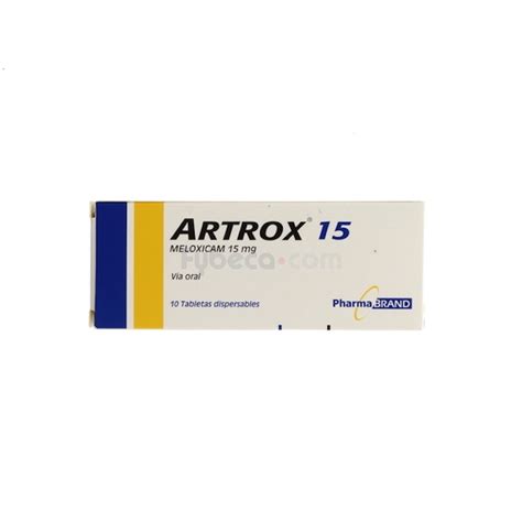 Artrox 15 15 Mg Unidad Fybeca