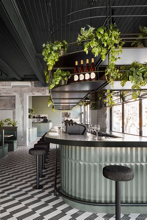 Biasol Uses Green Tones For Update Of Melbournes Main Street Cafe