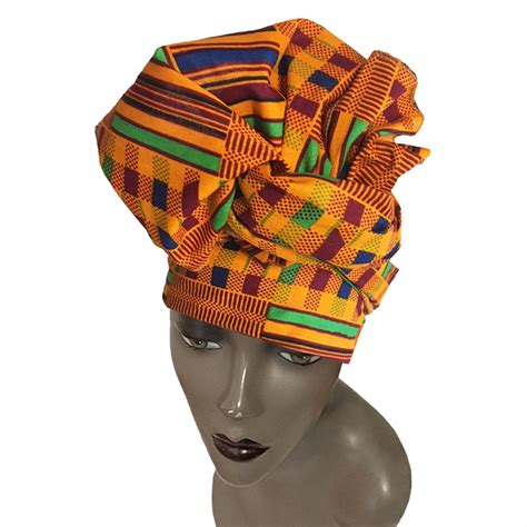 Authentic African Wax Print Fabric Head Wrap By Boutique Africa The Black Art Depot