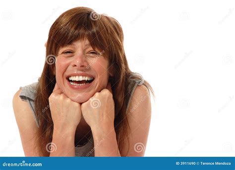 Cute Young Lady Laughing Stock Photo Image Of Lady Happy 3911690