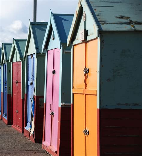 Hd Wallpaper Brighton Beach Huts Summer Colorful England Seaside