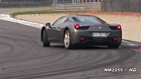 Ferrari 458 Italia Powerslides Accelerations And Downshifts Youtube
