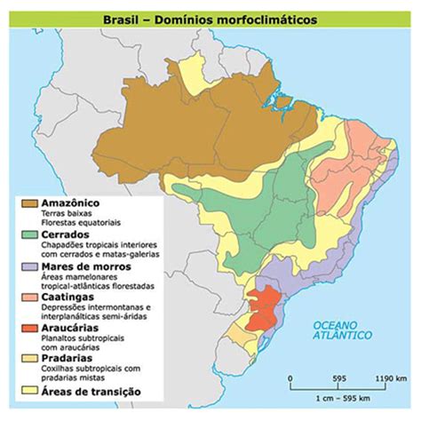 Dom Nios Morfoclim Ticos Do Brasil Classifica O Do Territ Rio Brasileiro
