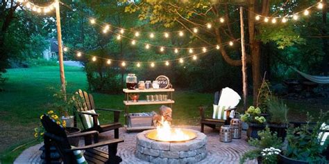 24 Backyard Lighting Ideas How To Hang Outdoor String Lights