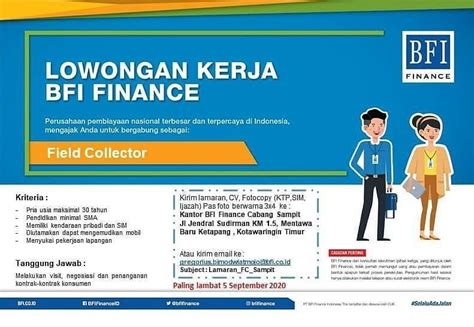 Pada awal pendiriannya, saham perusahaan ini. Lowongan Kerja PT BFI Finance - Lowongan Kerja Kalimantan ...