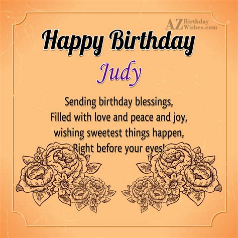Happy Birthday Judy