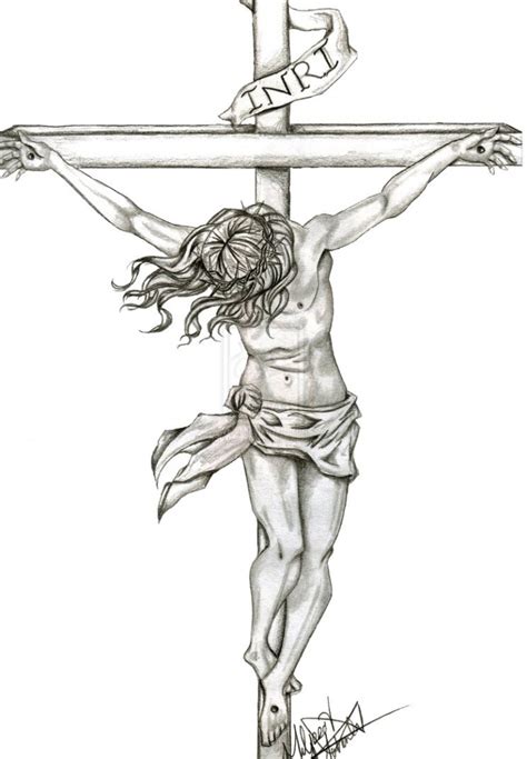 Jesus Crucified Drawing At Getdrawings Free Download