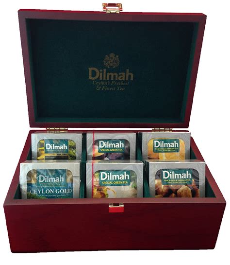 Dilmah Luxury Wooden Tea Presenter Tea Display Chest 60 Enveloped