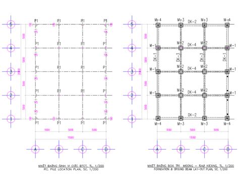 Foundation Grid Line Planning Autocad File How To Plan Foundation