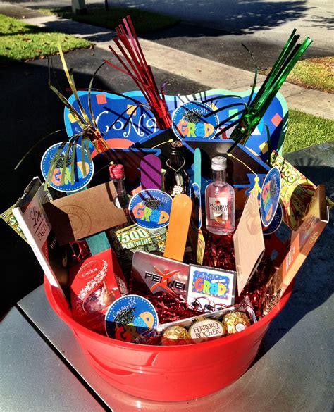 Gift card in a graduation cap box. graduation gift basket! DIY: decorative basket, floral ...