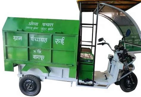 Simba Electric Garbage Rickshaw Maximum Run Per Charge 60 80 Km