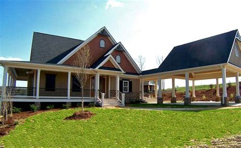 Ideal if you have a sloped lot (often towards the back yard) with a view of a lake or natural area that you want to. Lakefront House Plan with Wraparound Porch and Walkout ...