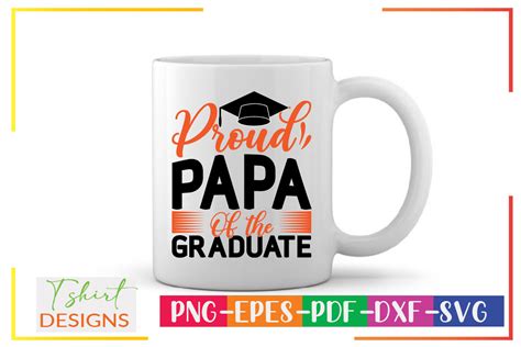 Proud Papa Of The Graduate Svg Graphic By Designmaker · Creative Fabrica