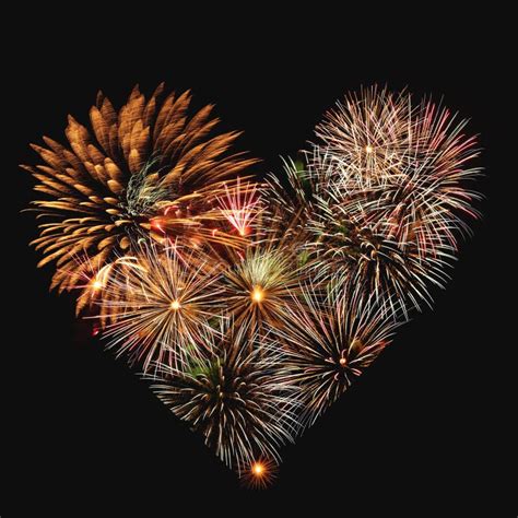 Fireworks Heart Stock Photo Image Of Pattern July Explosion 28442722