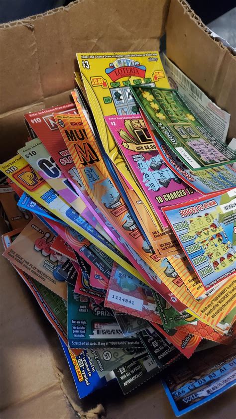 2nd chance Scratchers. About $1000 or so worth of tickets. Give or take
