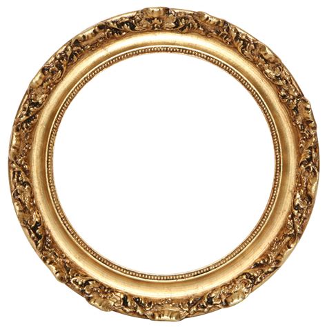 Round Frame In Gold Leaf Finish Gold Leaf Picture Frames With Antique