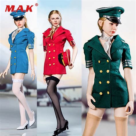 Buy 1 6 Scale Sexy Woman Flight Attendant Costume Aviation Flight Suit Clothing