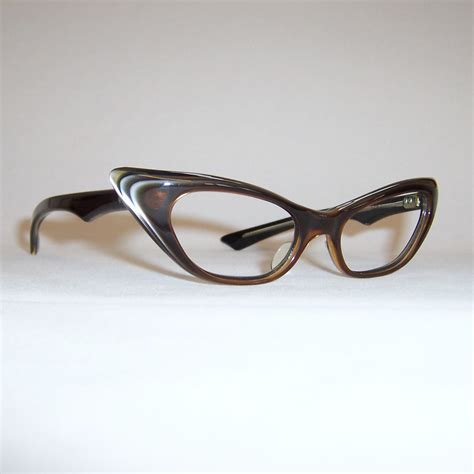 Classic 195060s Bronze Cat Eye Glasses Dead Mens Spex