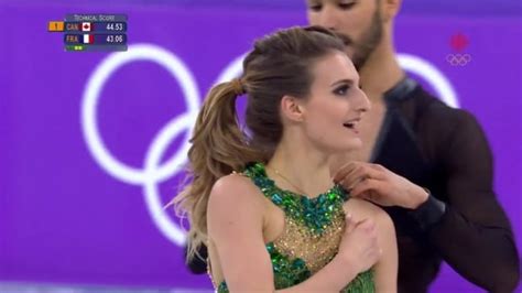 Wardrobe Malfunction Leaves French Ice Dancer Exposed At Olympics Cbc Sports