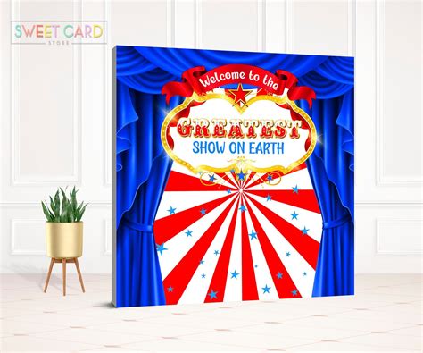 circus tent printable party backdrop circus party backdrop circus fair carnival backdrop