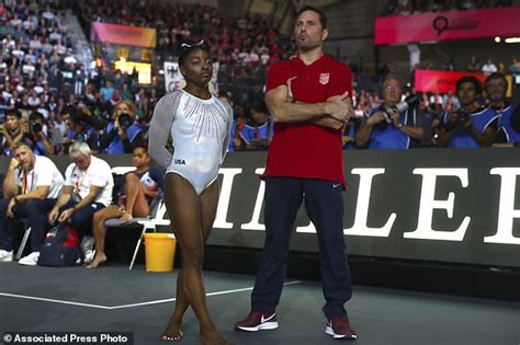 American Gymnast Simone Biles Breezes To A Record Fifth All Around World Title Daily Mail Online