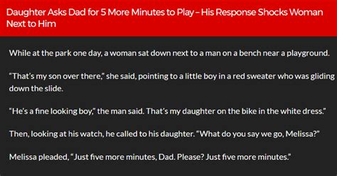 Daughter Asks Dad For 5 More Minutes To Play His Response Shocks