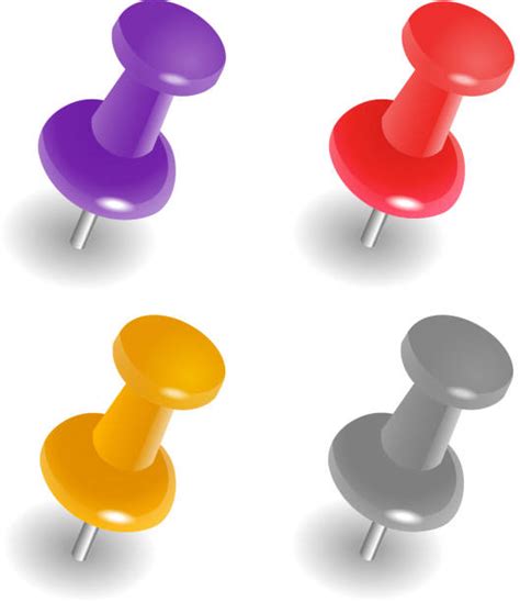Royalty Free Push Pin Clip Art Vector Images And Illustrations Istock