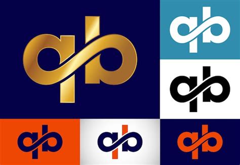 premium vector initial monogram letter q b logo design vector template qb letter logo design