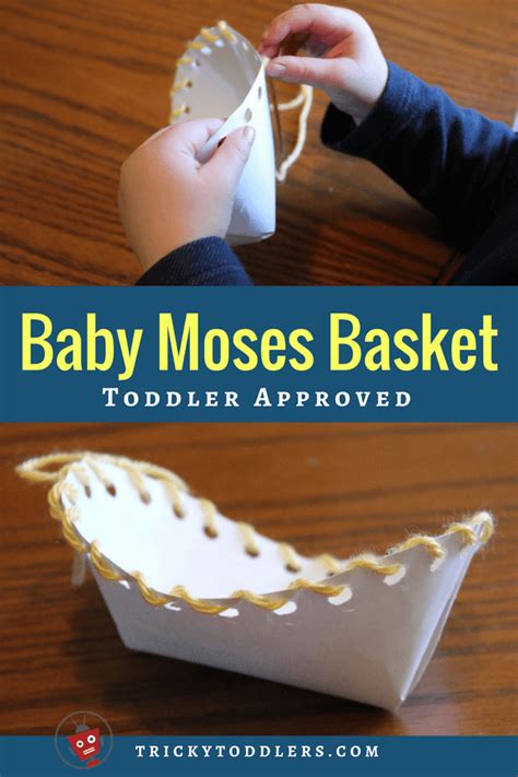 Adorable Baby Moses Basket Craft Toddler Friendly Bible Story Lesson