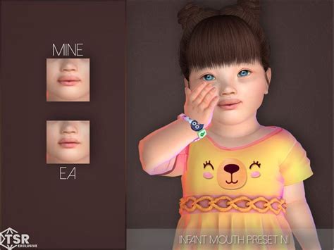 Playerswonderlands Infant Mouth Preset N1 In 2023 Sims 4 Toddler