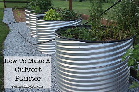 Jenna Blogs How To Make A Culvert Garden Planter