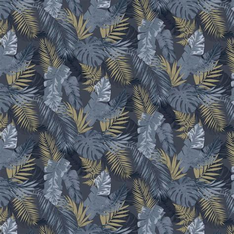 Soft Tropical By Arthouse Navy Wallpaper Wallpaper Direct Navy