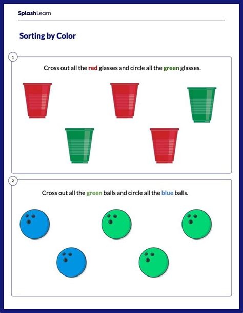 Identifying Objects By Size Math Worksheets Splashlearn